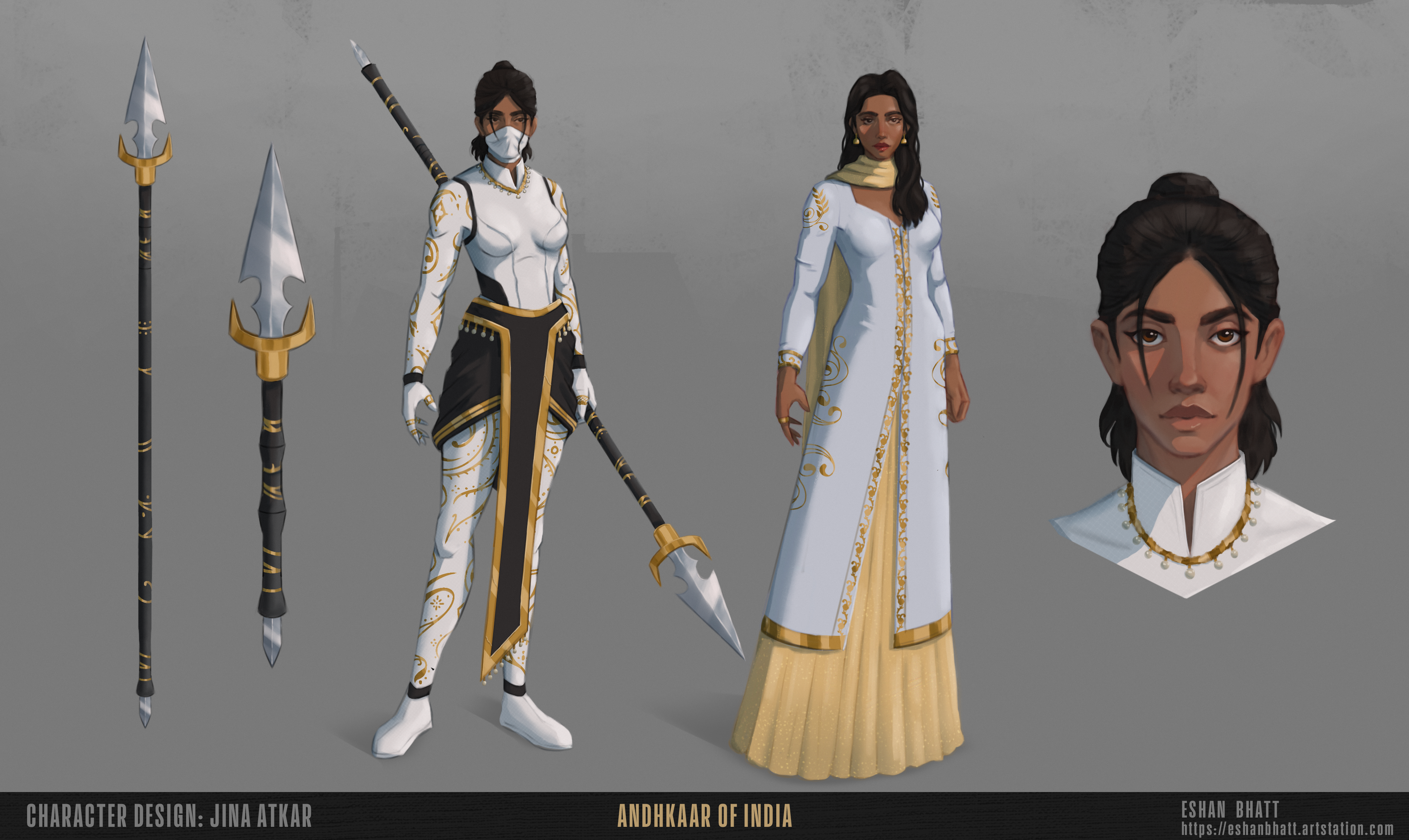 Jina Character Concept Art - Andhkaar of India
